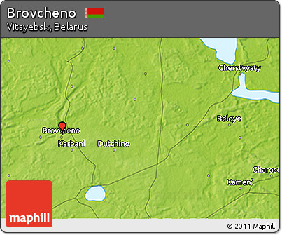 Physical 3D Map of Brovcheno
