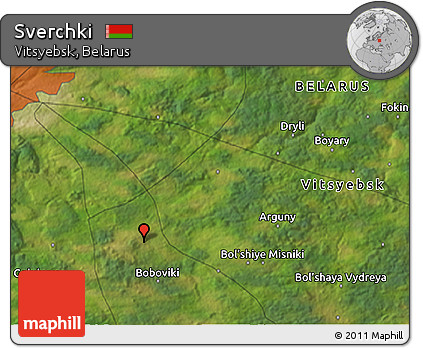 Satellite 3D Map of Sverchki
