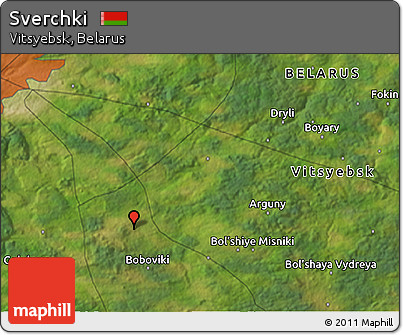 Satellite 3D Map of Sverchki