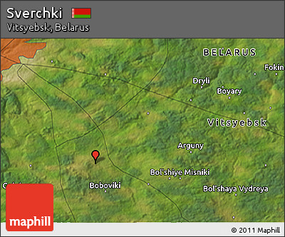 Satellite 3D Map of Sverchki