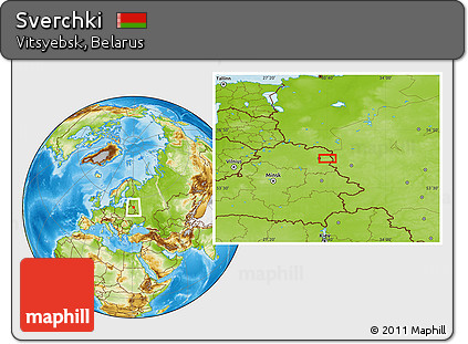 Physical Location Map of Sverchki