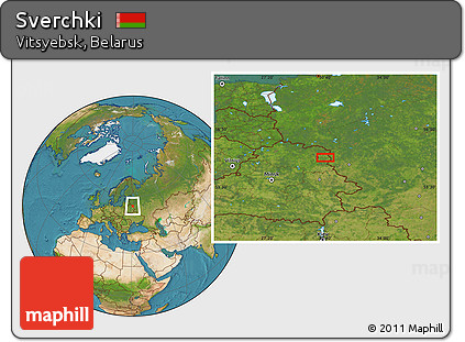 Satellite Location Map of Sverchki