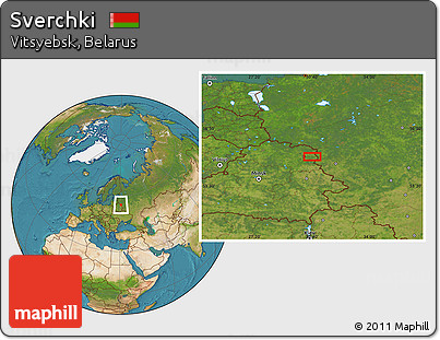 Satellite Location Map of Sverchki