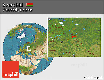 Satellite Location Map of Sverchki