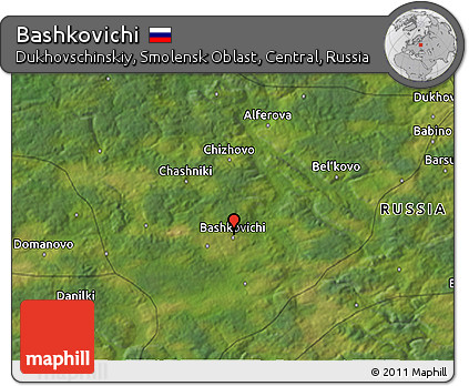 Satellite 3D Map of Bashkovichi