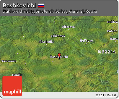 Satellite 3D Map of Bashkovichi