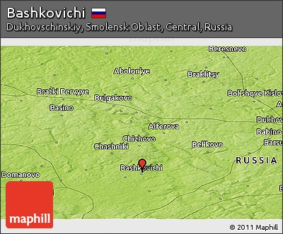 Physical Panoramic Map of Bashkovichi