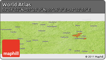 Physical Panoramic Map of the Area around 55° 11' 31" N, 34° 4' 30" E