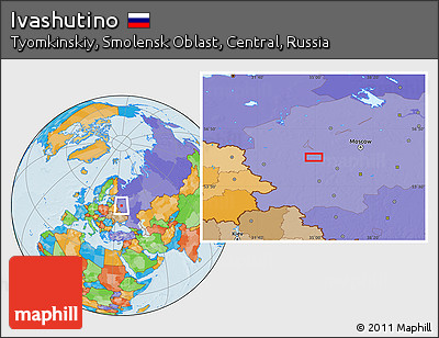 Political Location Map of Ivashutino