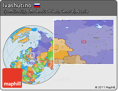 Political Location Map of Ivashutino