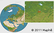Satellite Location Map of Barybino
