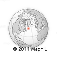 Outline Map of the Area around 55° 11' 31" N, 44° 7' 30" W, rectangular outline