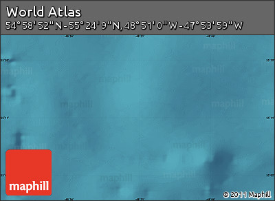 Satellite Map of the Area around 55° 11' 31" N, 48° 22' 30" W