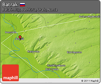 Physical 3D Map of Batrak