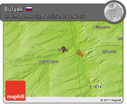 Physical 3D Map of Bulyak