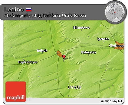 Physical 3D Map of Lenino
