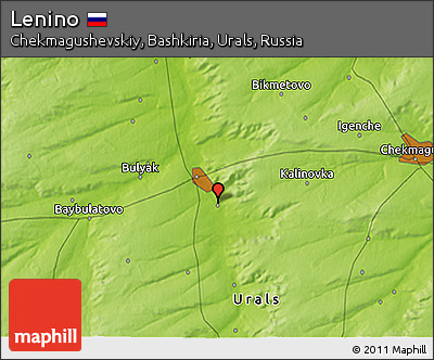 Physical 3D Map of Lenino