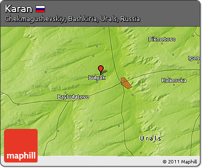 Physical 3D Map of Karan