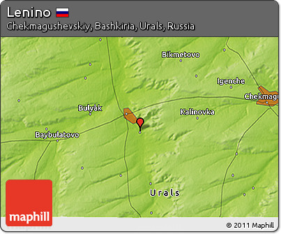 Physical 3D Map of Lenino