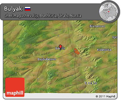 Satellite 3D Map of Bulyak