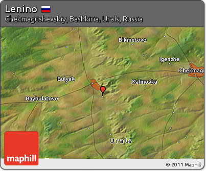 Satellite 3D Map of Lenino