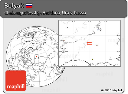 Blank Location Map of Bulyak