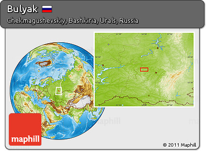 Physical Location Map of Bulyak