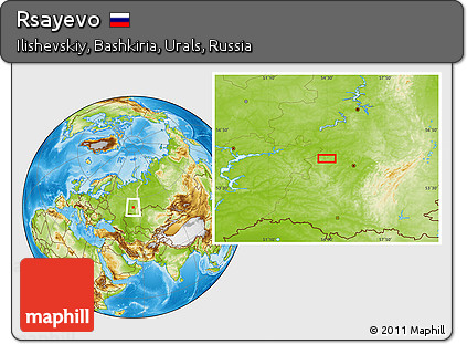 Physical Location Map of Rsayevo