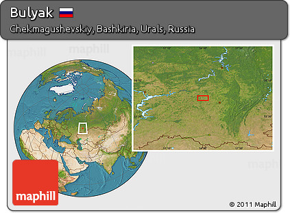Satellite Location Map of Bulyak
