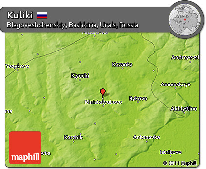 Physical 3D Map of Kuliki