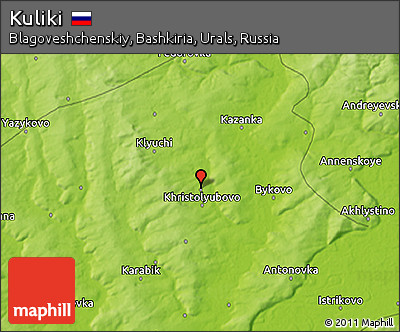 Physical 3D Map of Kuliki