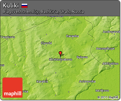 Physical 3D Map of Kuliki