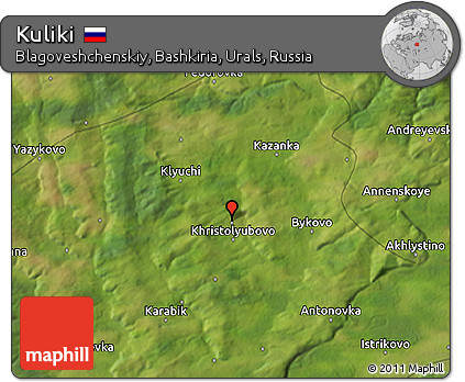 Satellite 3D Map of Kuliki