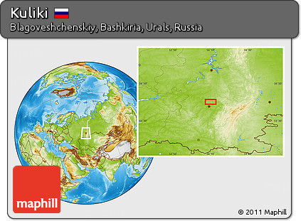 Physical Location Map of Kuliki