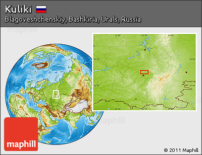 Physical Location Map of Kuliki