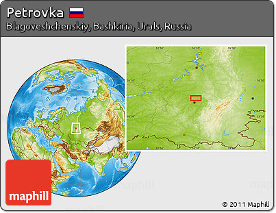 Physical Location Map of Petrovka