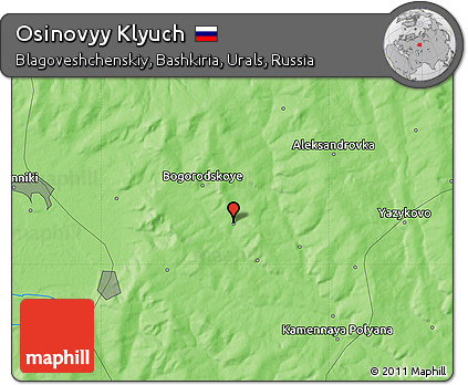 Political Map of Osinovyy Klyuch