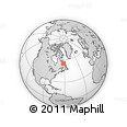 Outline Map of the Area around 55° 11' 31" N, 61° 58' 30" W, rectangular outline