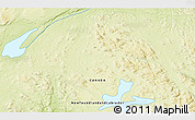 Physical 3D Map of the area around 55° 11' 31" N, 62° 49' 30" W