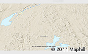 Shaded Relief 3D Map of the area around 55° 11' 31" N, 62° 49' 30" W