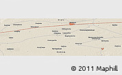 Shaded Relief Panoramic Map of Vostok