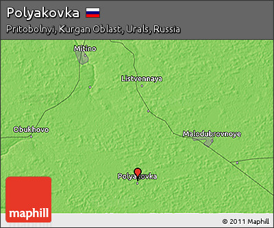 Political 3D Map of Polyakovka