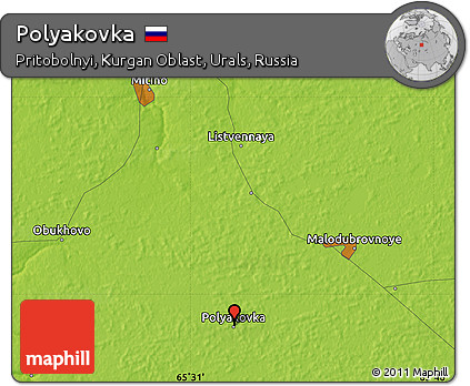 Physical Map of Polyakovka