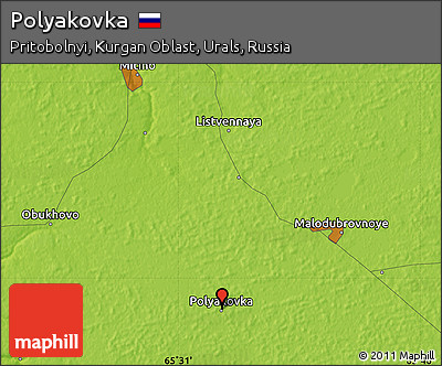Physical Map of Polyakovka