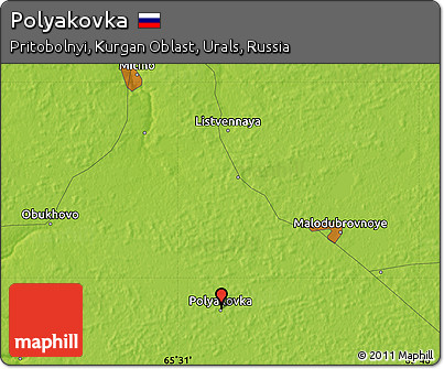 Physical Map of Polyakovka