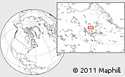 Blank Location Map of the area around 55° 11' 31" N, 65° 22' 30" W