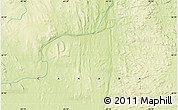Physical Map of the area around 55° 11' 31" N, 65° 22' 30" W
