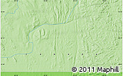 Political Map of the area around 55° 11' 31" N, 65° 22' 30" W