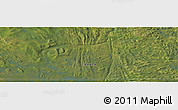 Satellite Panoramic Map of the area around 55° 11' 31" N, 65° 22' 30" W