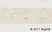 Shaded Relief Panoramic Map of the area around 55° 11' 31" N, 65° 22' 30" W